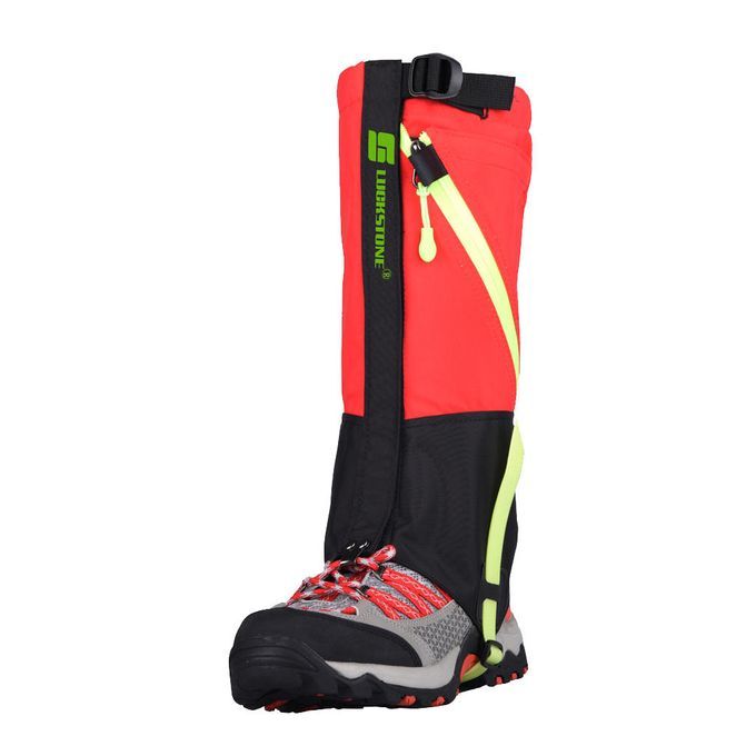 Children Kids Outdoor Ski Snow Boot Gaiters Leg Cover Waterproof Red