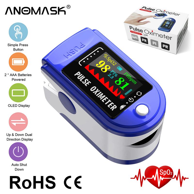 Portable Mini Blood Oxygen Saturation Test Oximeter,