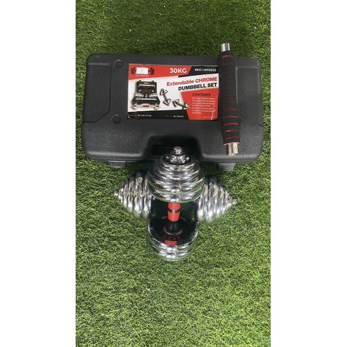 30KG CHROME ADJUSTABLE DUMBELL