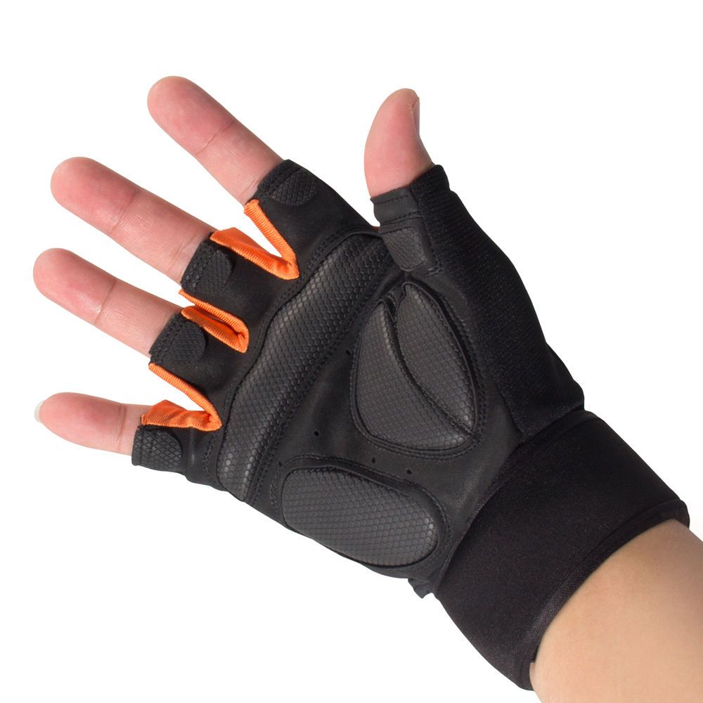 Men's Anti-skid Guantes Half Gloves Gym Fitness Protective Exercise
