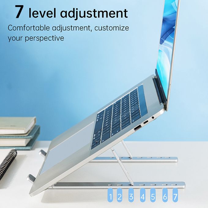 Aluminum Alloy Laptop Stand 7 Gears Adjustable Portable Folding Laptop Cooling Bracket Laptop Holder
