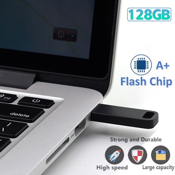 128GB Fine Carving Metal USb Flash Drive Waterproof