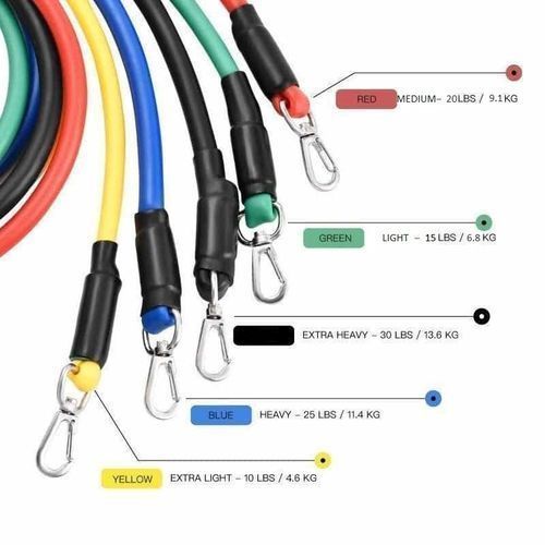Resistance Bands Workout Exercise Training Tubes 11x/Set