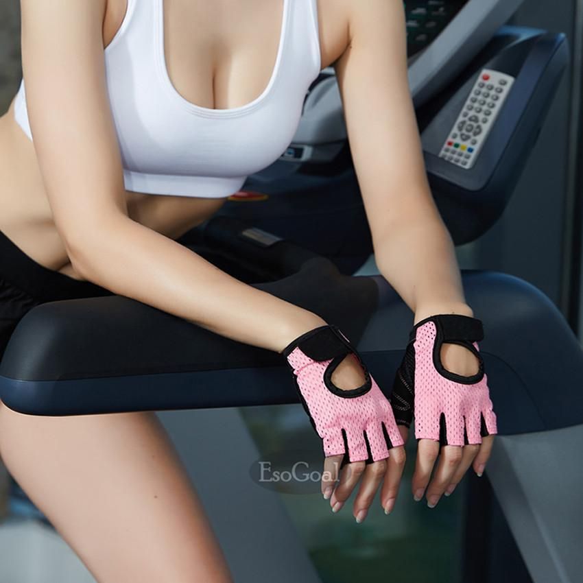 EsoGoal Women Fitness Sports Glove Breathable Half Finger