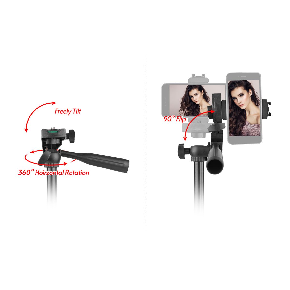 Phone Vlog Video Kit With Tripod Microphone LED Light Remote