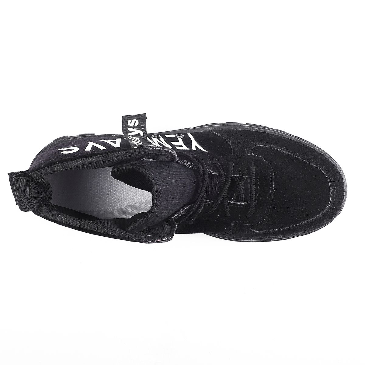Men's High Top Sneakers-black