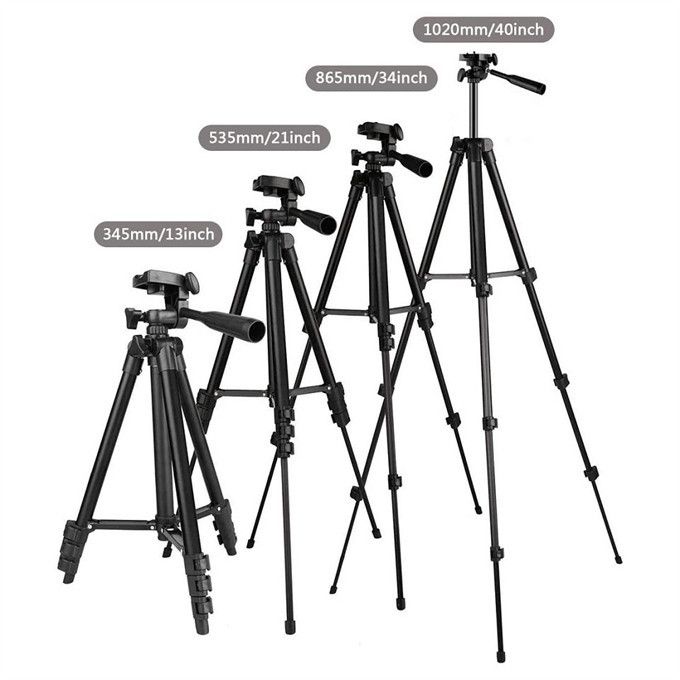 Aluminum Travel Tripod For Camera Phone Mount Flexible Lightweight Tripod Light Stand Photography For Field Youtube Phone