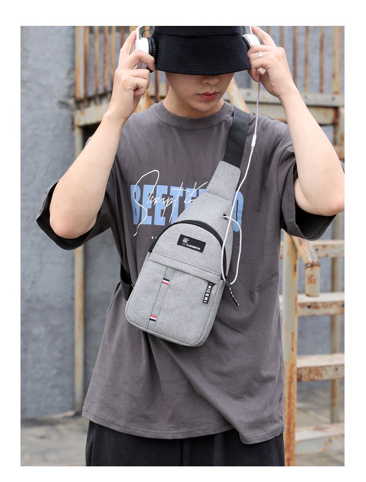 Men Casual Outdoor Travel Crossbody Bag Chest Bag