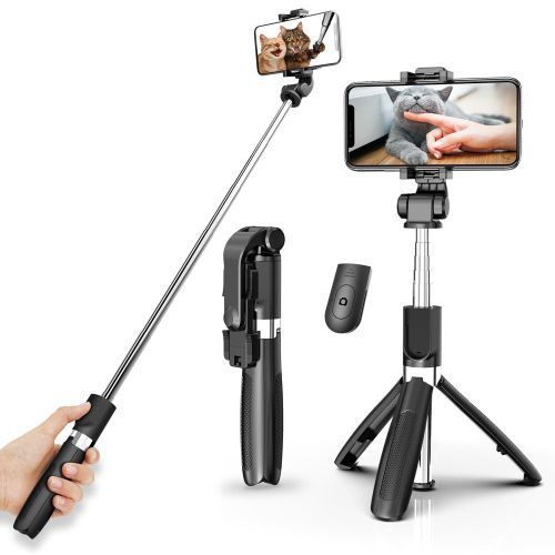 3-in-1 Wireless Bluetooth Selfie Stick Remote Mini Tripod