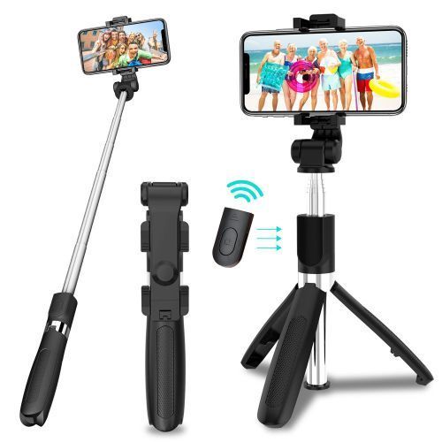 3-in-1 Wireless Bluetooth Selfie Stick Remote Mini Tripod