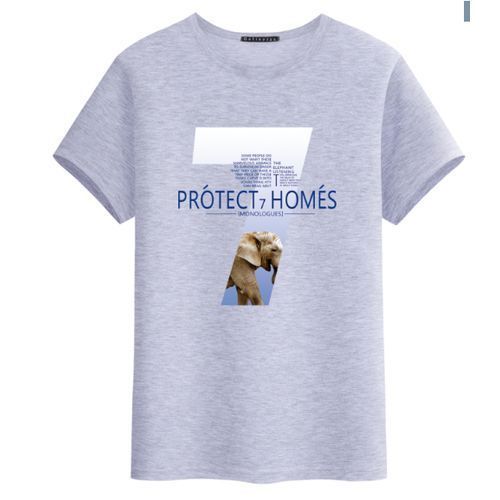 Cotton 4 Pcs Shirts Men's Summer Short Sleeve Cartoon Printed Young Men T-shirt