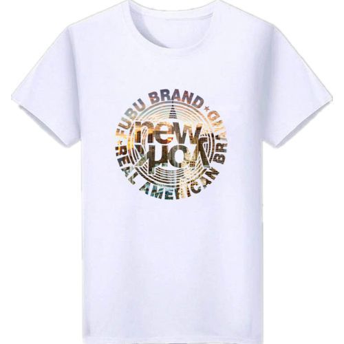 Cotton 4 Pcs Shirts Men's Summer Short Sleeve Cartoon Printed Young Men T-shirt
