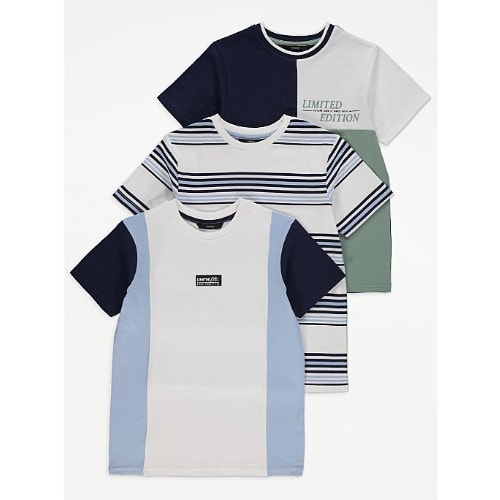 Limited Edition Assorted Striped T-shirts -3Pieces