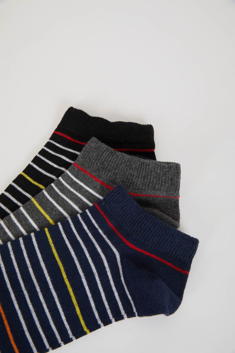 3 Piece Man Casual Low Cut Socks - Karma