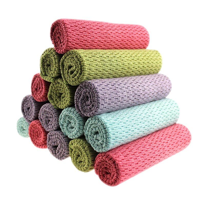 8pc Absorbent  Portable Kitchen Towel  Cleaning Cloth