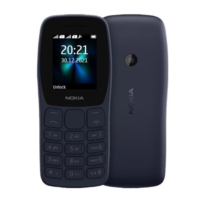 110 Africa Edition Wireless FM, Torch, Camera, Dual SIM Blue