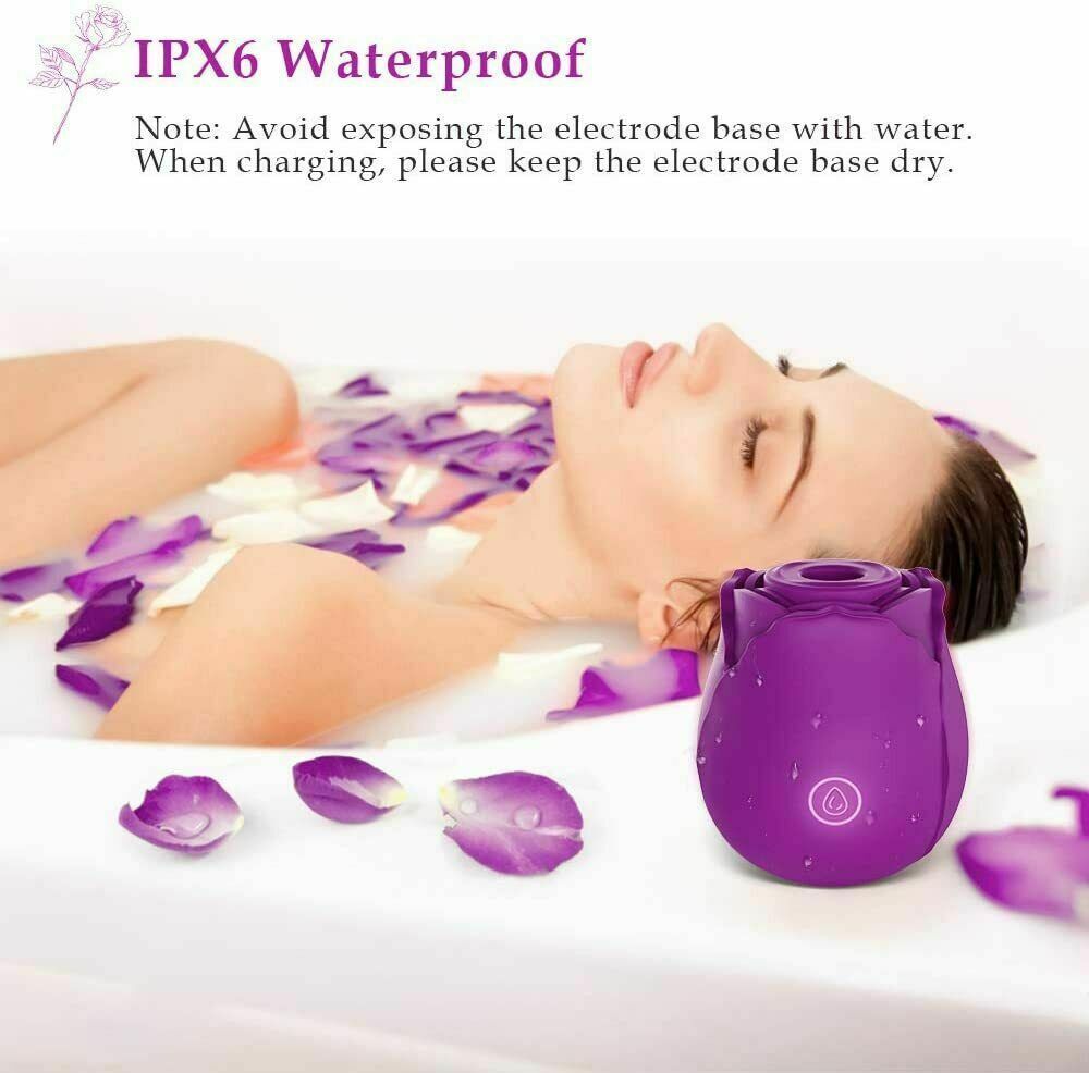 Rose Vibrator Vagina Clit Sucker Female Couple Sex Toy