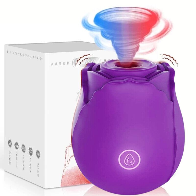 Rose Vibrator Vagina Clit Sucker Female Couple Sex Toy