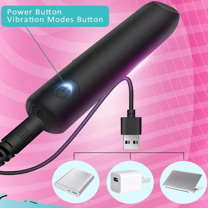 Rechargeable Bullet Vibrator & G Spot Clitoris Stimulator For Women