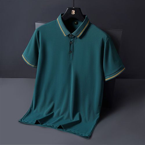 Men's Polos Shirts Cotton Casual Short Sleeved T-shirt