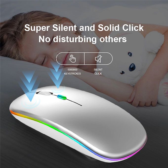 Bluetooth Dual Model Led 2.4Ghz Rechargeable Wireless Mouse