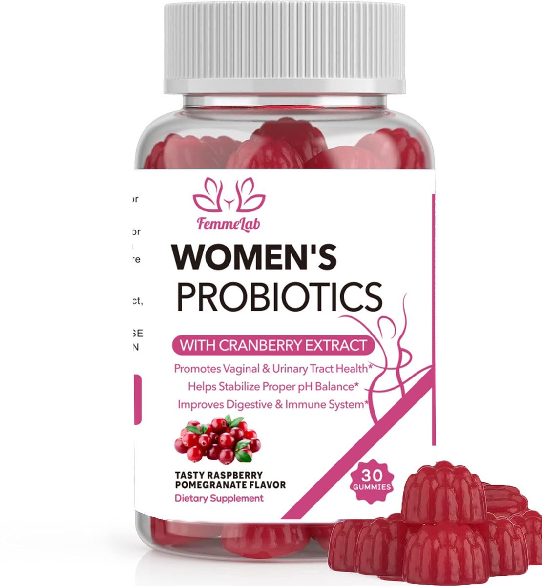 2-in-1 Hot Deal: Boric Acid -12count & Women's Probiotics Gummies With Cranberry