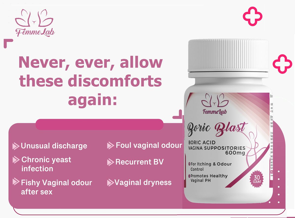 2-in-1 Hot Deal: Boric Acid -12count & Women's Probiotics Gummies With Cranberry