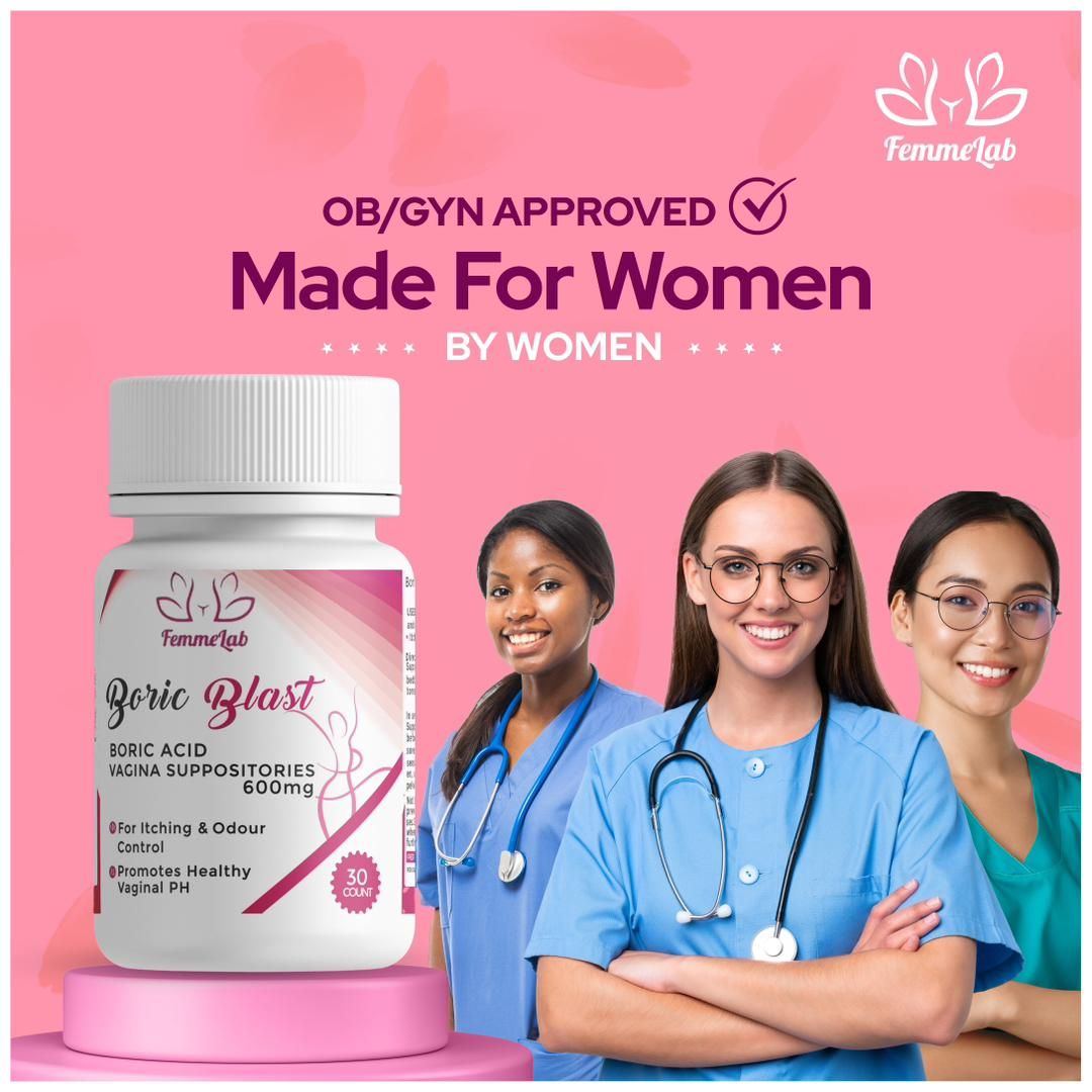 2-in-1 Hot Deal: Boric Acid -12count & Women's Probiotics Gummies With Cranberry