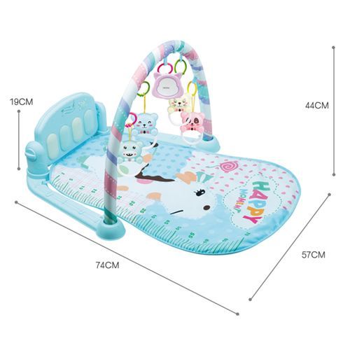 Baby Play Mat Gym Fitness Music Fun Piano - Blue