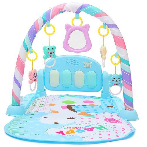 Baby Play Mat Gym Fitness Music Fun Piano - Blue