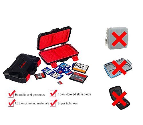LYNCA 24 Slots Memory Card Storage Case
