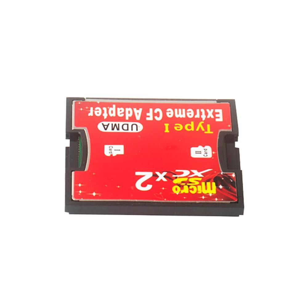 Dual TF to CF Adapter Card Dual Micro SD to CF Converter Support SDXC 2TB High Speed Card Cover