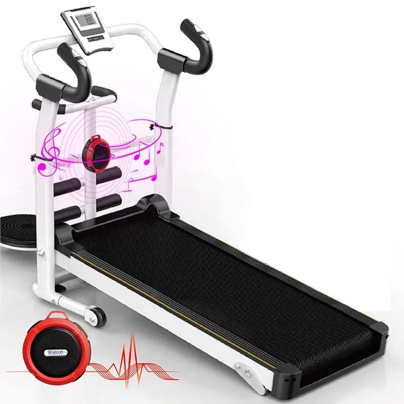 Manual Treadmill, Bluetooth Speaker Plus Free Flannel Rug