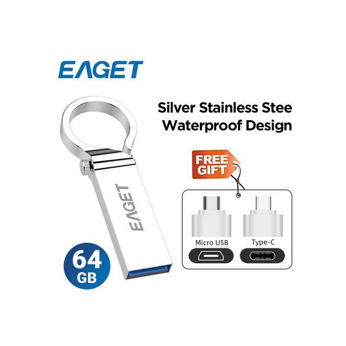 Pen Flash Drive 3.0 64GB - Metal OTG Micro USB Type-C