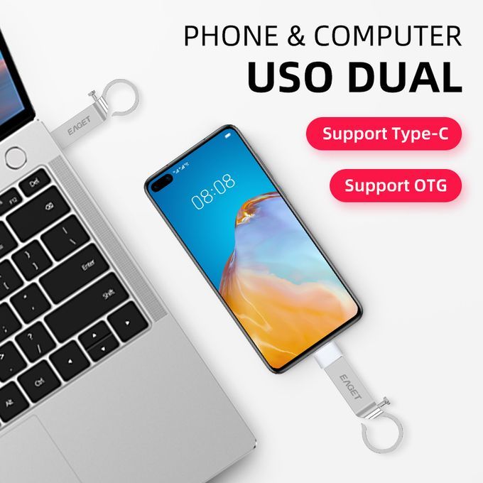 Pen Flash Drive 3.0 64GB - Metal OTG Micro USB Type-C