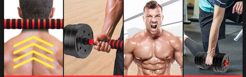 15kg Dumbbell With Barbell Extension