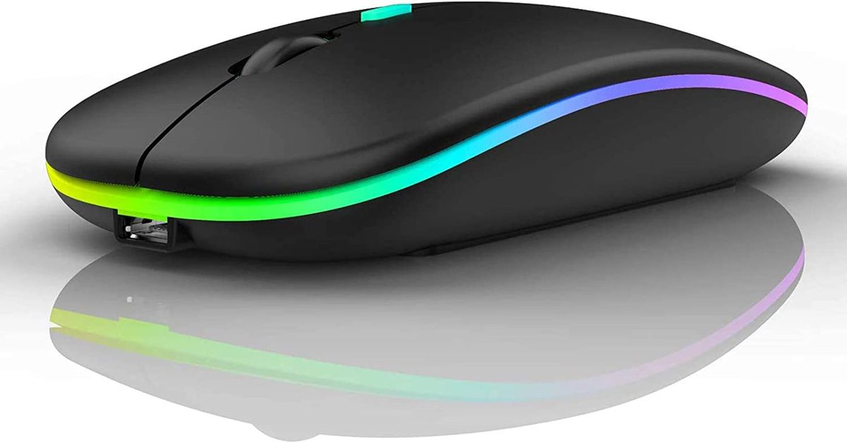 2.4G Colorful RGB Lighting Wireless Mouse
