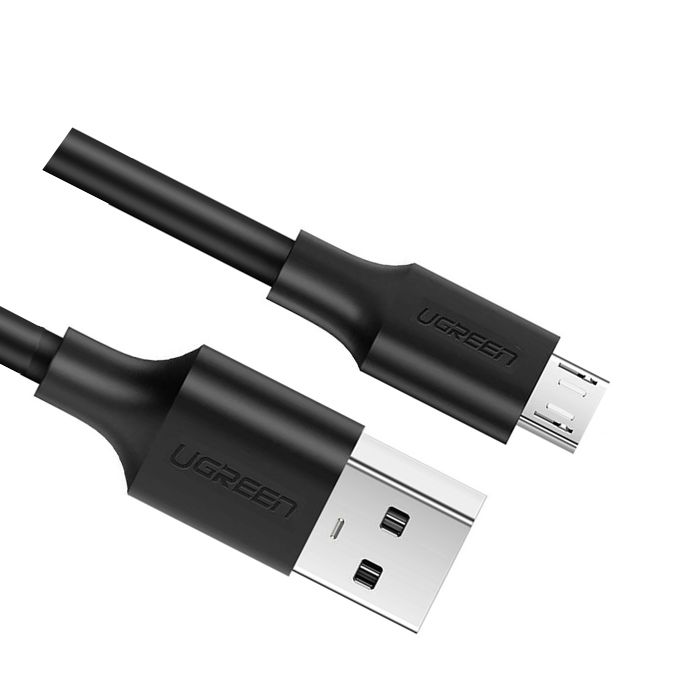 USB 2.0 A To Micro USB Cable Nickel Plating 1m (Black)