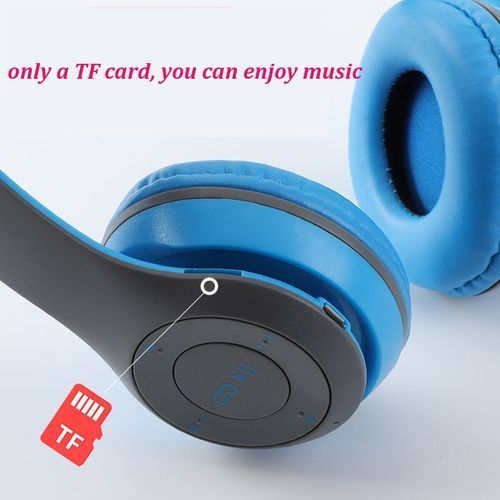 P47 IMPROVED 5.0 Wireless Bluetooth Stereo Foldable Headset
