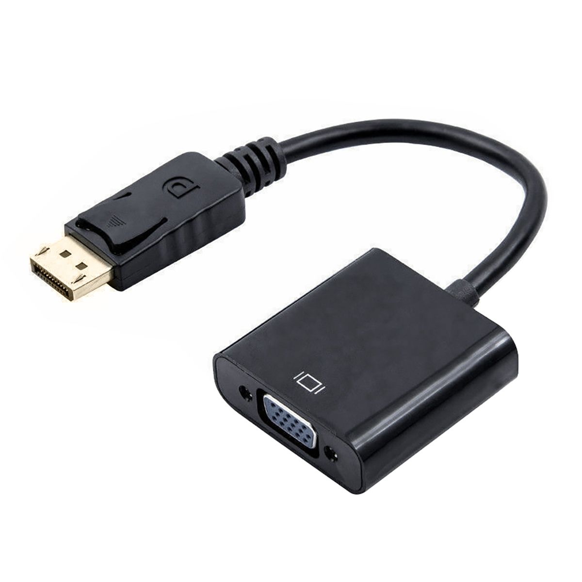 Display Port DP Male To VGA Female Adapter Converter-Black