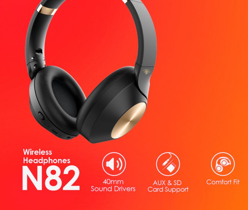 BT5.1, AUX & Card Strong Bass Wireless Over-Ear Headphone