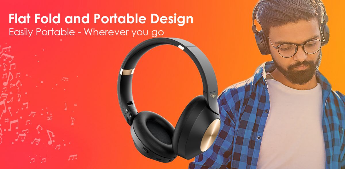 BT5.1, AUX & Card Strong Bass Wireless Over-Ear Headphone