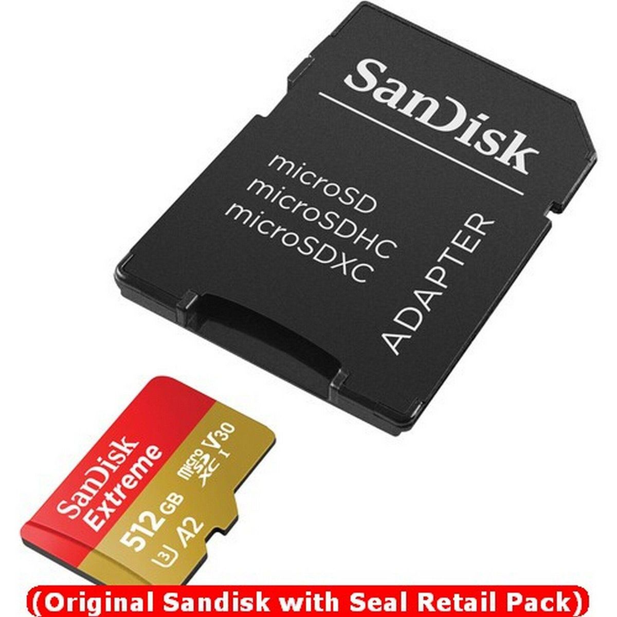 512GB Extreme MicroSD A2 UHS-I Card SDSQXAV