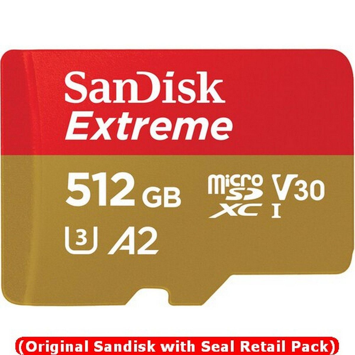 512GB Extreme MicroSD A2 UHS-I Card SDSQXAV
