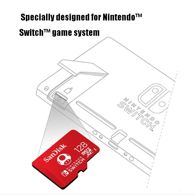 SanDisk TF Card 128GB Memory Card For Nintendo Game Console