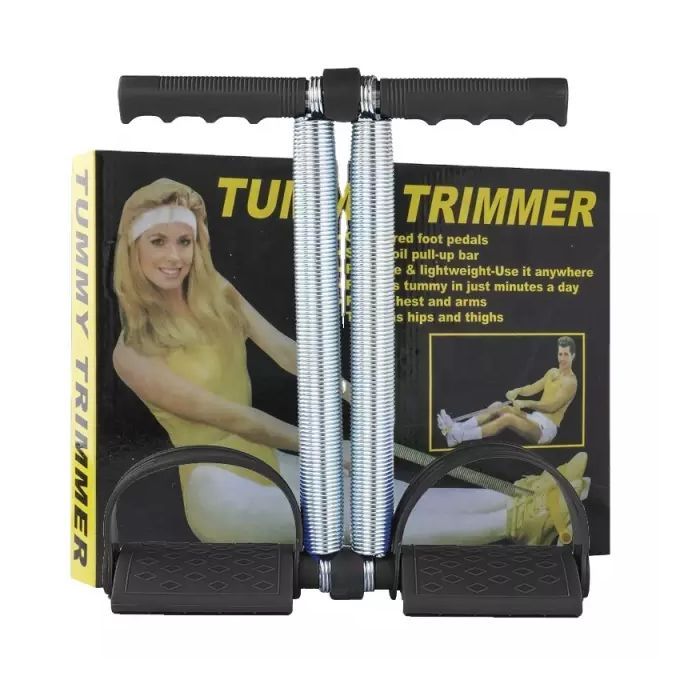 Tummy Trimmer Double Spring Abdominal -black Color