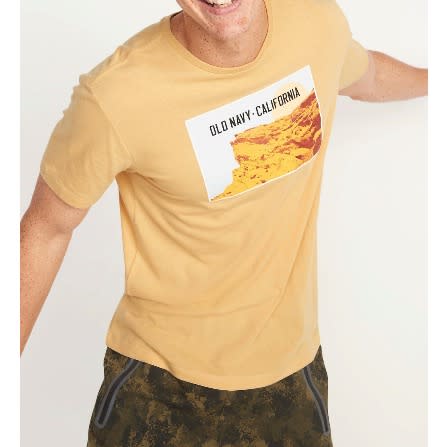 Soft-washed T-shirt For Men- Yellow