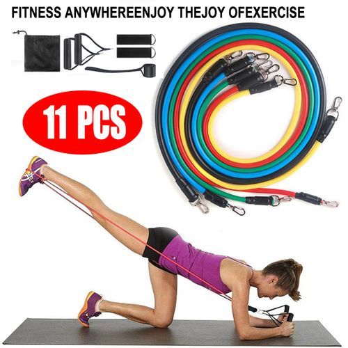 11 Pcs/Set Resistance Exercising Band/Yoga Rope Pull
