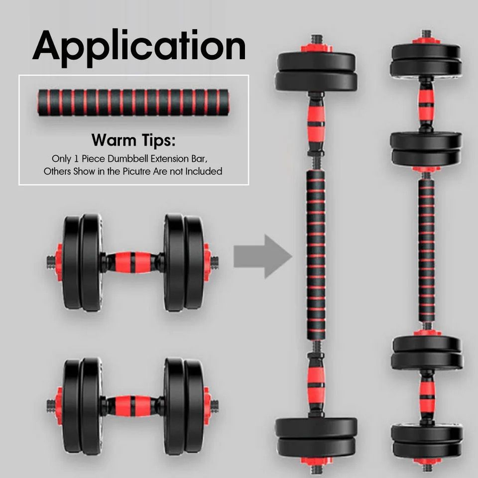 20KG Dumbbell Set With Barbell Extension