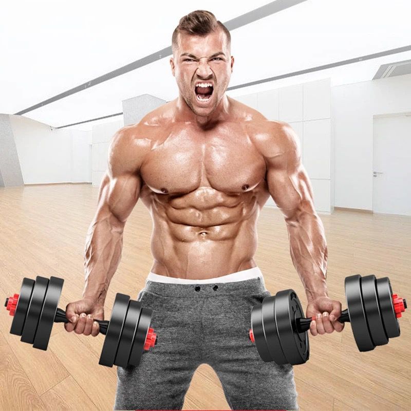 20KG Dumbbell Set With Barbell Extension